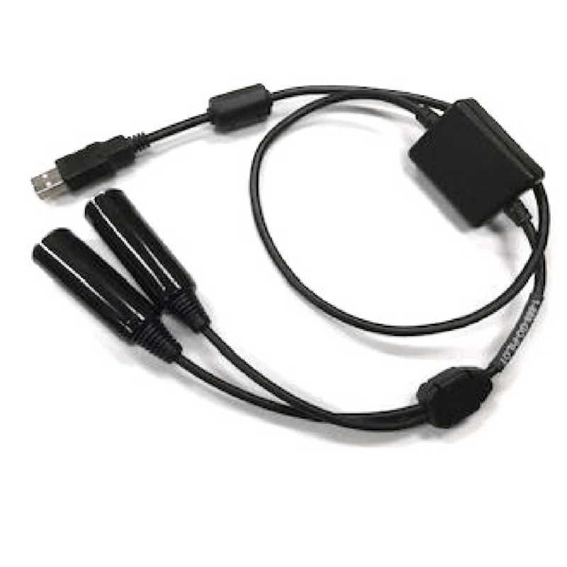 PILOT USA GENERAL AVIATION HEADSET TO PC/FLIGHT SIMULATOR USB ADAPTER PA-96/USB
