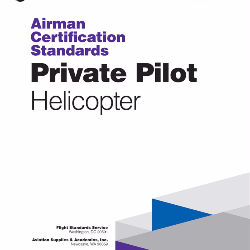 ASA Airman Certification Standards Privte Pilot Rotocraft Rating