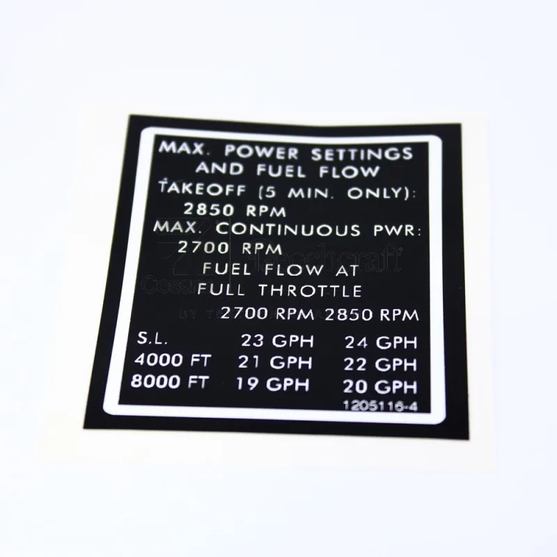 1205116-4 PLACARD