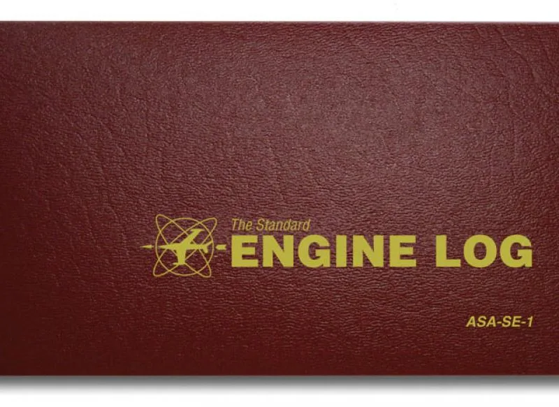 ASA-SE-1 ENGINE LOG BOOK SOFTCOVER