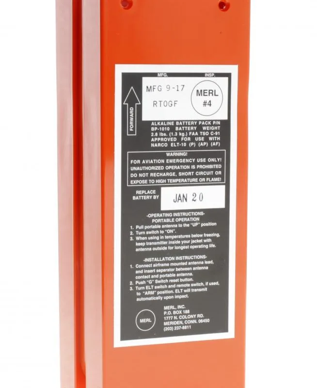 BP1010 BATTERY NARCO ELT 10