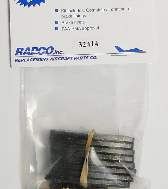 Rapco Brake Lining 4 Pack Kit RA66-105