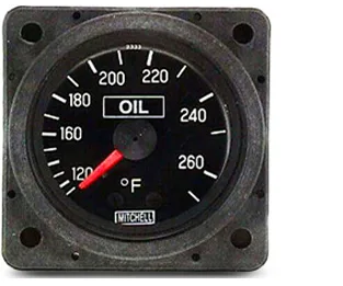 Mitchell Oil Temperature Gauge 250F