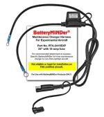 BatteryMINDer Maintenance Charger Harness For Experimental Aircraft