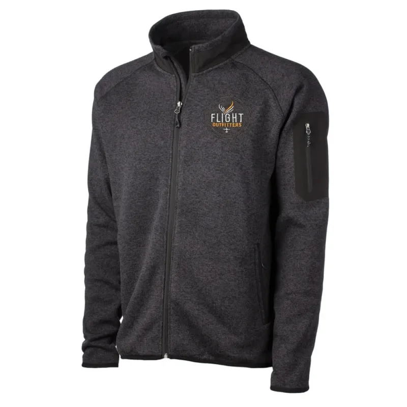 Flight Outfitters Mens Fairbanks Fleece – Heather Obsidian – Xl