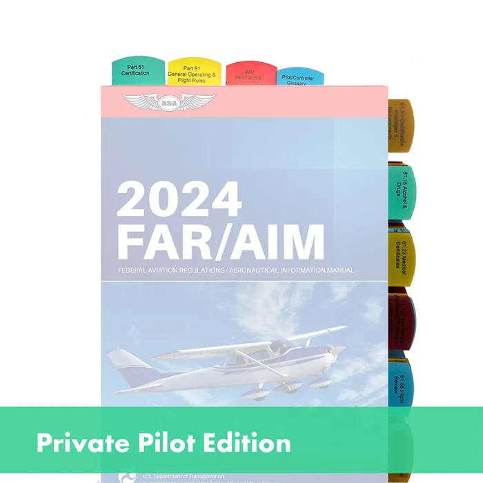 Tabs For FAR/AIM For Private Pilot License – VFR – 50 Tabs – White