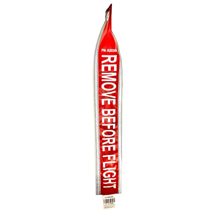 Plane Sights Glass Bead Reflective Flags with Reflective Letters 3X12 Red