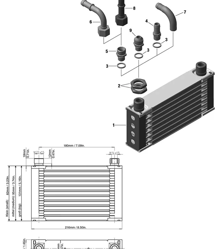 ROTAX 956-645 SCREW CONNECTION SET UNF