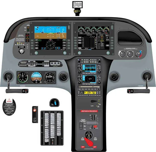 Aviation Training Graphics – Cessna 172P Cockpit Poster